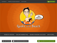 Tablet Screenshot of geeksonthebeach.ca